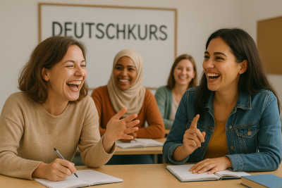 Die Marktgemeinde Hard veranstaltet Deutschkurse für Frauen, Anfängerinnen bis leicht Fortgeschrittene.
